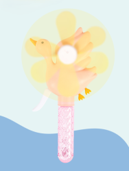 Портативный механический ручной вентилятор «Funny goose», pink