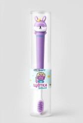 Зубная щётка для взрослых iLikeGift "Battle bunny", purple (21 см)