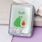 Зеркало-шейкер раскладное "Sparkles avocado" two (8*6 см)