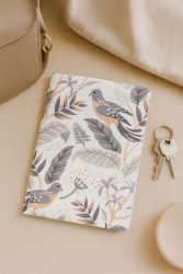 ОБЛОЖКА ДЛЯ ПАСПОРТА из искусственной кожи "Birds on leaves", плотность 800 мкм