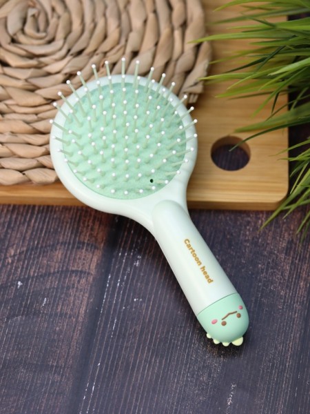 Расческа "Cartoon head", green 