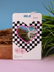 Футляр для карт с брелоком "Forever love", white