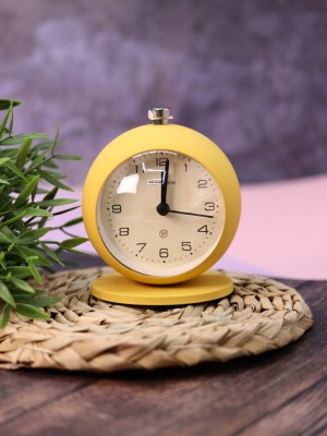 Часы-будильник «Clock UFO», yellow (12х10,1 см)