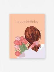 Мини открытка «Happy birthday», 75*95 мм, 10 шт