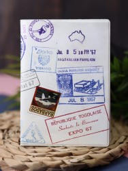 ОБЛОЖКА ДЛЯ ПАСПОРТА STAMPS, плотность 600 мкм