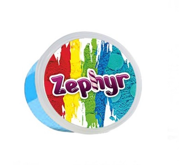 Кинетический пластилин "Zephyr"- голубой 150г 