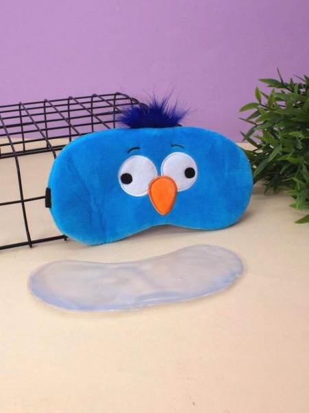 Маска для сна гелевая "Bird", blue 