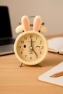 Часы-будильник «Cute rabbit», yellow (6х9,5 см)