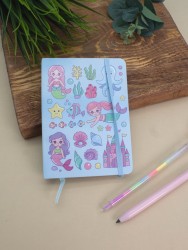 Блокнот (А5) "Mermaid friends", blue (14.5*21)
