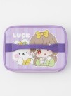 Сумка на чемодан сверху "Anime girl yellow bow", purple (29*22*8)
