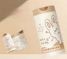 Декоративные пакеты на завязках "Cream bunny", 30 шт/рулон  (45*50 см)