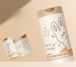 Декоративные пакеты на завязках "Cream bunny", 30 шт/рулон  (45*50 см)