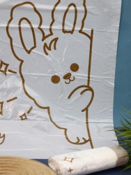 Декоративные пакеты на завязках "Cream bunny", 30 шт/рулон  (45*50 см)