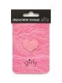 Кольцо акриловое GIRLY "Red heart", red (d=1,7 см)