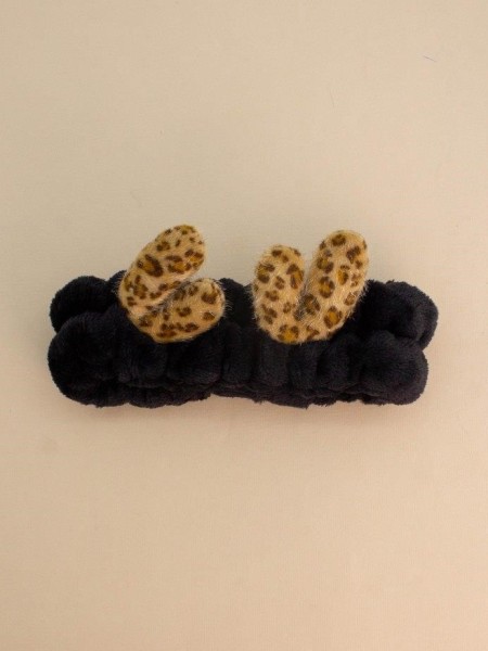 Повязка на голову "Tiger horns", black 