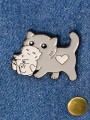 Значок металлический iLikeGift "Kitty"