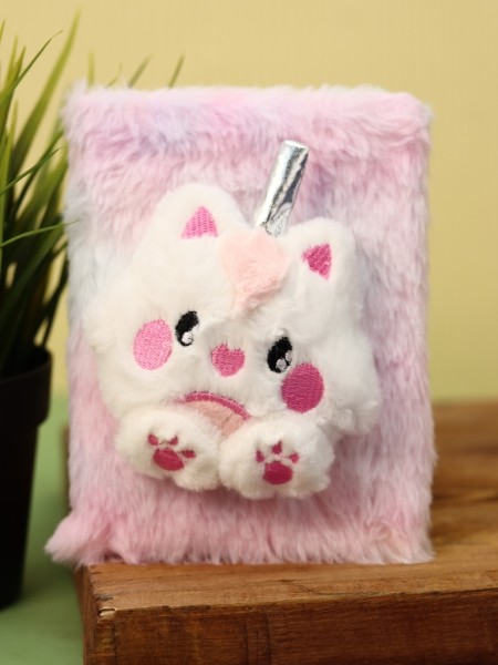 Блокнот плюшевый «Cute catcorn» (15х11,5) 