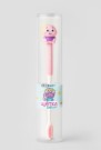 Зубная щётка для взрослых iLikeGift "Cuteosaur", pink (21 см)