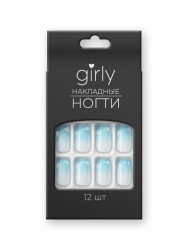 Накладные ногти GIRLY «Sea ​​wave», 12 шт., с клеевыми пластинами
