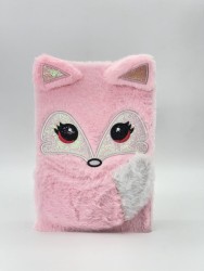 Блокнот плюшевый «Fox», pink, 21,5х14,5 см, плотность 80 гр.