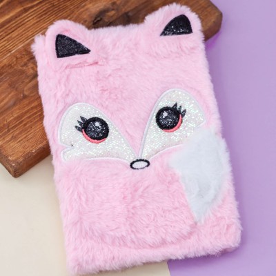 Блокнот плюшевый «Fox», pink