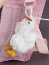 Плюшевый брелок "Laying hens", white