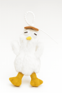 Плюшевый брелок "Laying hens", white