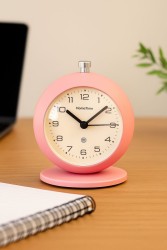 Часы-будильник «Clock UFO», pink (12х10,1 см)