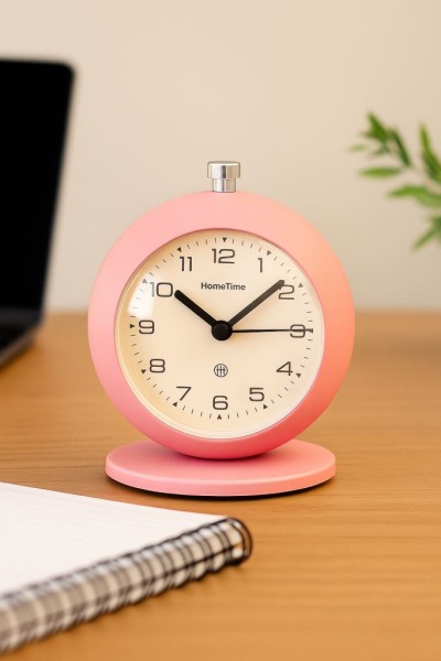 Часы-будильник «Clock UFO», pink (12х10,1 см) 