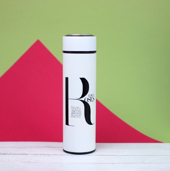 Термос "Roses love", white (400ml) 