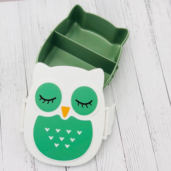 Ланчбокс OWL, зеленая 
