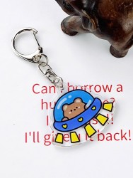 Брелок акриловый iLikeGift "Teddy bear astronaut"