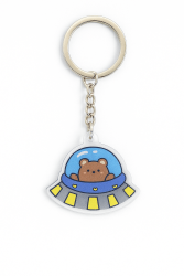 Брелок акриловый iLikeGift "Teddy bear astronaut"