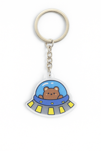 Брелок акриловый iLikeGift "Teddy bear astronaut" 