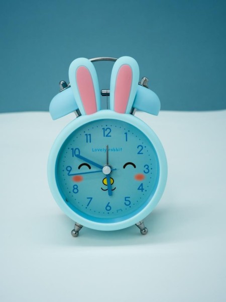Часы-будильник «Cute rabbit», blue 