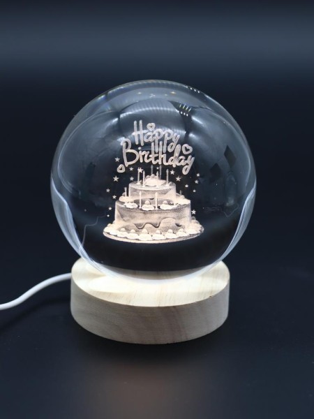 Ночник 3D iLikeGift «Happy Birthday» (10 см) 