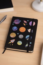 Блокнот (А5) "Universe planets", black (14.5*21)