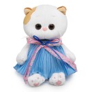Мягкая игрушка "Кошечка Ли-Ли BABY в платье из жатой ткани с бантом" (20 см)