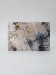 Скетчбук "Gold on marble " 14х20 см,  плотность 100 гр