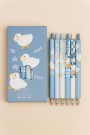 Набор ручек "Duck gaga", 6шт, blue