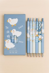 Набор ручек "Duck gaga", 6шт, blue