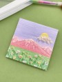 Блок стикер для записей "Scenery", purple