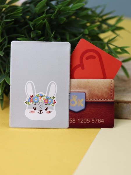 Держатель для карт «Flower bunny» (6,5 х 9,5 см) 