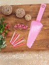 Набор свечей с лопаткой для торта "Slice&light" 24 шт., pink (7,8 см)