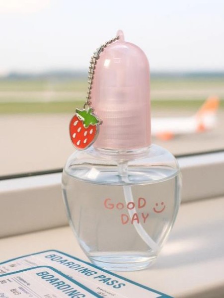 Дорожная бутылочка "Good day strawberry", pink (70 ml) 