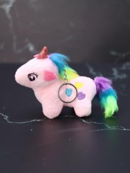 Плюшевый брелок "Unicorn hearts", pink (10 см)