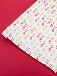 Упаковочная бумага «Heartfelt Wrap» 1 рулон, 50*70 см