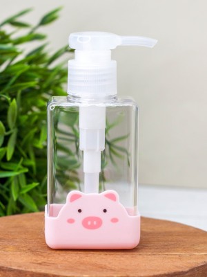 Дорожная бутылочка "Pig head", pink (100 ml)
