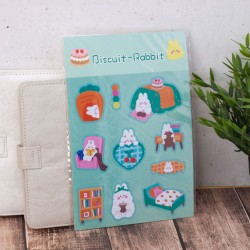 Наклейки "Animals biscuit rabbit", green