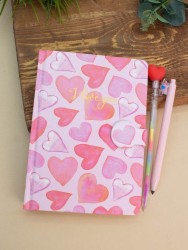 Блокнот (B6) "Love pattern", pink (18.5*13)
